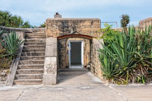 The remains of historic Fort Dade in Egmont Key State Park.