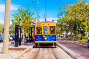The TECO Line Streetcar provides convenient free transportation.