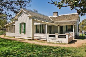 LBJ State Park and Historic Site in Johnson City includes Lyndon B. Johnson’s boyhood home.