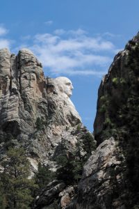 George Washington was featured in this image taken by Ray Wicoff during a visit to Mount Rushmore National Memorial in South Dakota.
