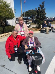 During the Southeast Area Rally in February, Rett met longtime member Nancy Watts, F96, and her daughter, Leslie Goree, F96D. 