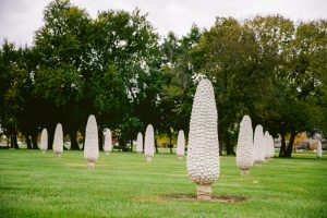Artist Malcolm Cochran’s corn-themed sculpture in central Ohio symbolizes and pays tribute to the area’s farming legacy.