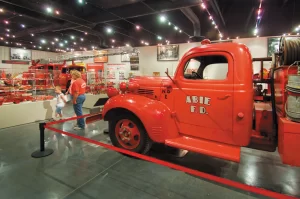 The Nebraska Firefighters Museum & Education Center preserves the state’s firefighting heritage with vehicles and fire equipment.