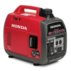 The Honda EU2200i is a 2,200-watt portable inverter generator and has a carbon monoxide detection system.