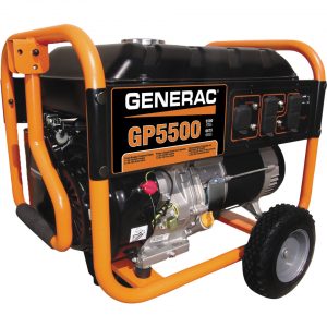 The 5,500-watt Generac GP5500 is portable.
