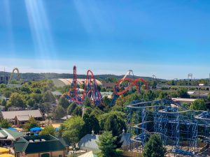 A shuttle takes Jonestown/Hershey NE JOA Journey guests to the Hersheypark family theme park if tickets are purchased at the campground.