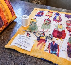 When crafting on the go, make sure to pack the supplies needed for your project.