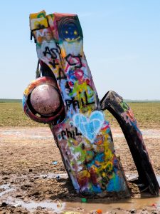 Cadillac Ranch in Amarillo, Texas.