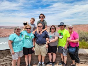 Gina Embry and her family traveled 3,600 miles together with a caravan of three RVs.