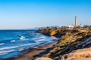 Ocean breezes beckon at South Carlsbad State Beach in Carlsbad, California.