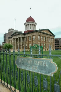 Lincoln delivered his "House Divided" speech in 1858 at what is now the Old State Capitol building.