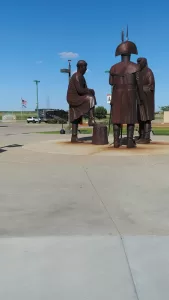 Jo and Steve Dugan received a history lesson at the Lewis & Clark Interpretive Center in Washburn, North Dakota, and toured a full-size replica of Fort Mandan, where the explorers spent the winter of 1804-1805. 