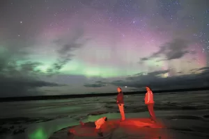 Wood Buffalo National Park in Canada’s Northwest Territories offers views of stars, constellations, and the northern lights.