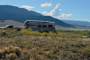 Eagle Nest Lake State Park has developed campsites in a serene setting.