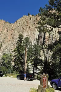 Cimarron Canyon State Park boasts the Palisades Sill formation.