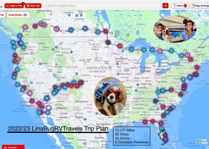 In 2022, their meandering cross-country route to Florida encompassed thousands of miles.