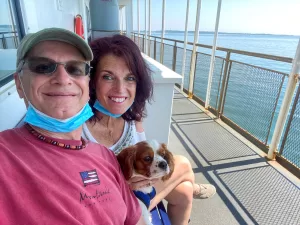 Erik and Jeanne Anderson, with Hershey Pup.