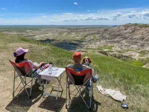 They enjoyed boondocking at Nomad View/”The Wall,” near Badlands National Park.