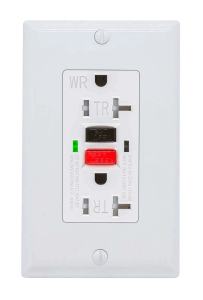 GFCI outlets sense stray electrical current from damaged appliances, improper wiring, or moisture and immediately cut off power.