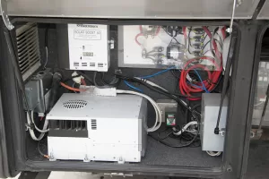 Today’s inverter/chargers and converters use a three-stage charging system to minimize battery water loss and outgassing.