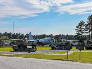 Georgia Veterans State Park includes an outdoor museum with a collection of significant military vehicles and aircraft.