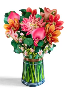 FreshCut Paper offers life-size pop-up floral bouquets with intricate designs.