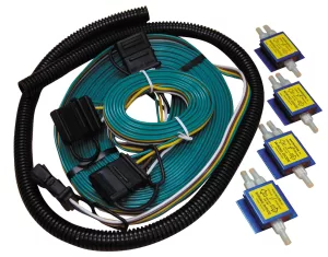 A Roadmaster diode harness kit can be used to wire vehicle lights for towing.