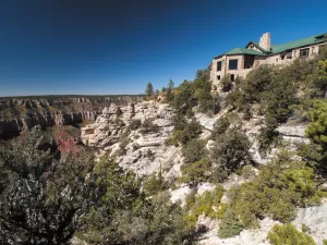 The Grand Canyon Lodge makes a good starting point for viewing the Grand Canyon from the North Rim.
