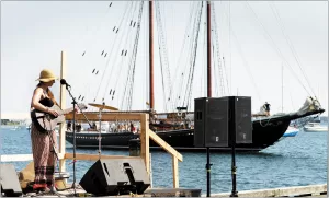 The Lunenburg Folk Harbour Festival is an August event in Nova Scotia.