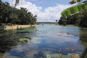 You’ll see many people swimming in the springs and rivers.