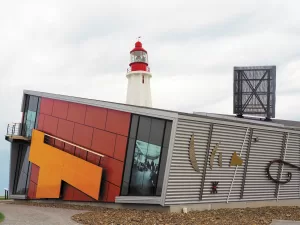 Pointe-au-Père Maritime Historic Site includes the Empress of Ireland Museum and Pointe-au-Père Lighthouse.