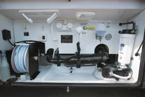 The wet bay is the place to start the process.