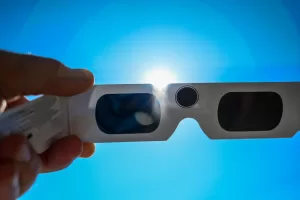   Eye protection is needed for viewing an eclipse ― special glasses or an indirect viewing method.