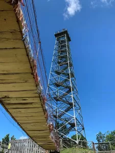 Big Walker Lookout, a 100-foot observation tower along the Big Walker Mountain National Scenic Byway.