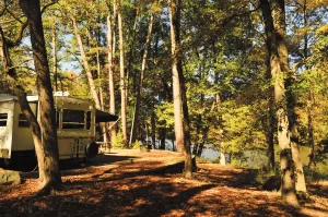 After setting up camp, consider checking out some of the hiking trails within Beavers Bend State Park.