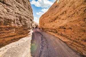 Exploring slot canyons, as in California’s Picacho State Recreation Area, is part of off-roading fun.