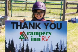 The donation from Campers Inn RV has made it possible for more than 12,000 children with cancer, along with parents and siblings, to enjoy a medically supervised experience at Care Camps. 