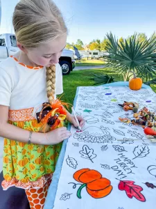 Need to keep the kids busy before dinner? Consider getting a coloring tablecloth.