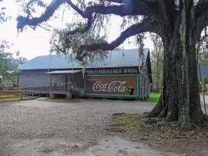 The Micanopy Historical Society Museum’s Coca-Cola mural.