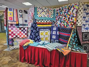 In addition to quilts, the On-Road Quilters crafted afghans and hats to donate in Gillette.