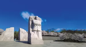 Dr. King is honored with this memorial in Washington, D.C.