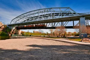 The Ocean-to-Ocean bridge spans the Colorado River.