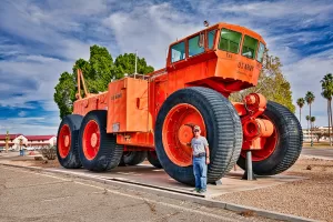 The U.S. Army Proving Ground’s experimental vehicles display includes an overland train.