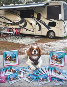 Erik and Jeanne Anderson plan to create a series of books centered on the RV adventures of their dog Hershey Pup.