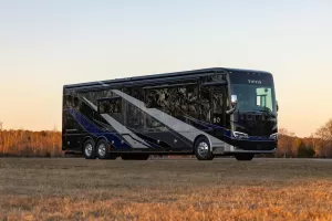 Tiffin Motorhomes will build 82 special 45-foot Allegro Bus BTP units to commemorate company founder Bob Tiffin’s 82nd birthday.