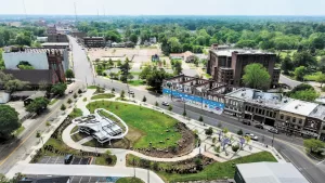 Shreveport Common is a revitalized historic area.