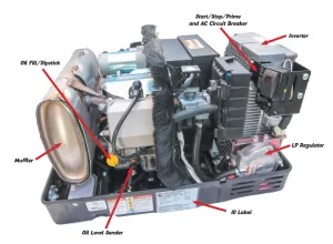 The new Cummins QG 2500i LP is an inverter generator, which makes it quieter and provides pure sine wave 120-volt-AC output.