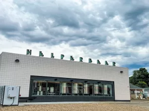 Helper Beer on Main Street serves food and craft brews, including its signature American lager.