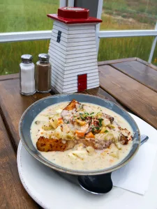 Scoring the best chowder is a fun sport in PEI.