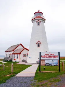The East Point Lighthouse was built in 1867, the same year the country was established.